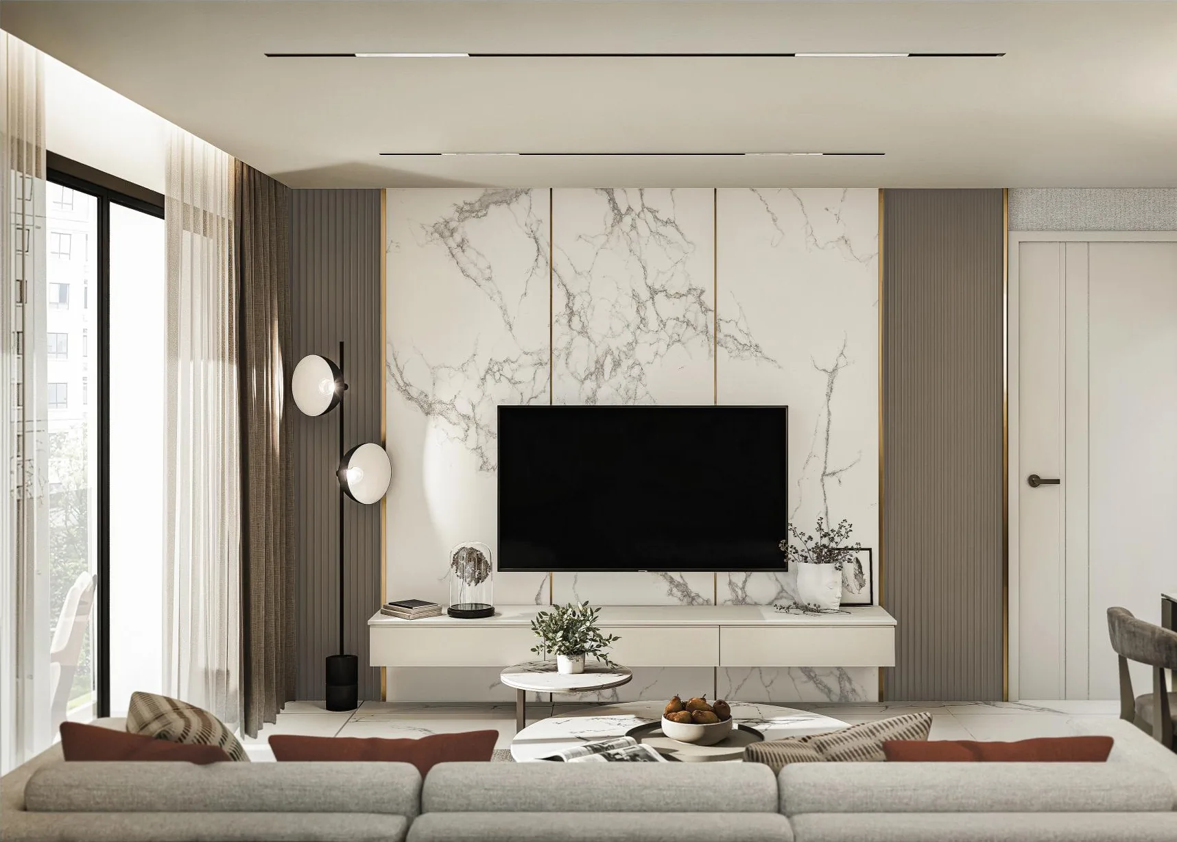 Interieur, 2-slaapkamer, Embassy Life, Jomtien, Pattaya — Sky Thai Property