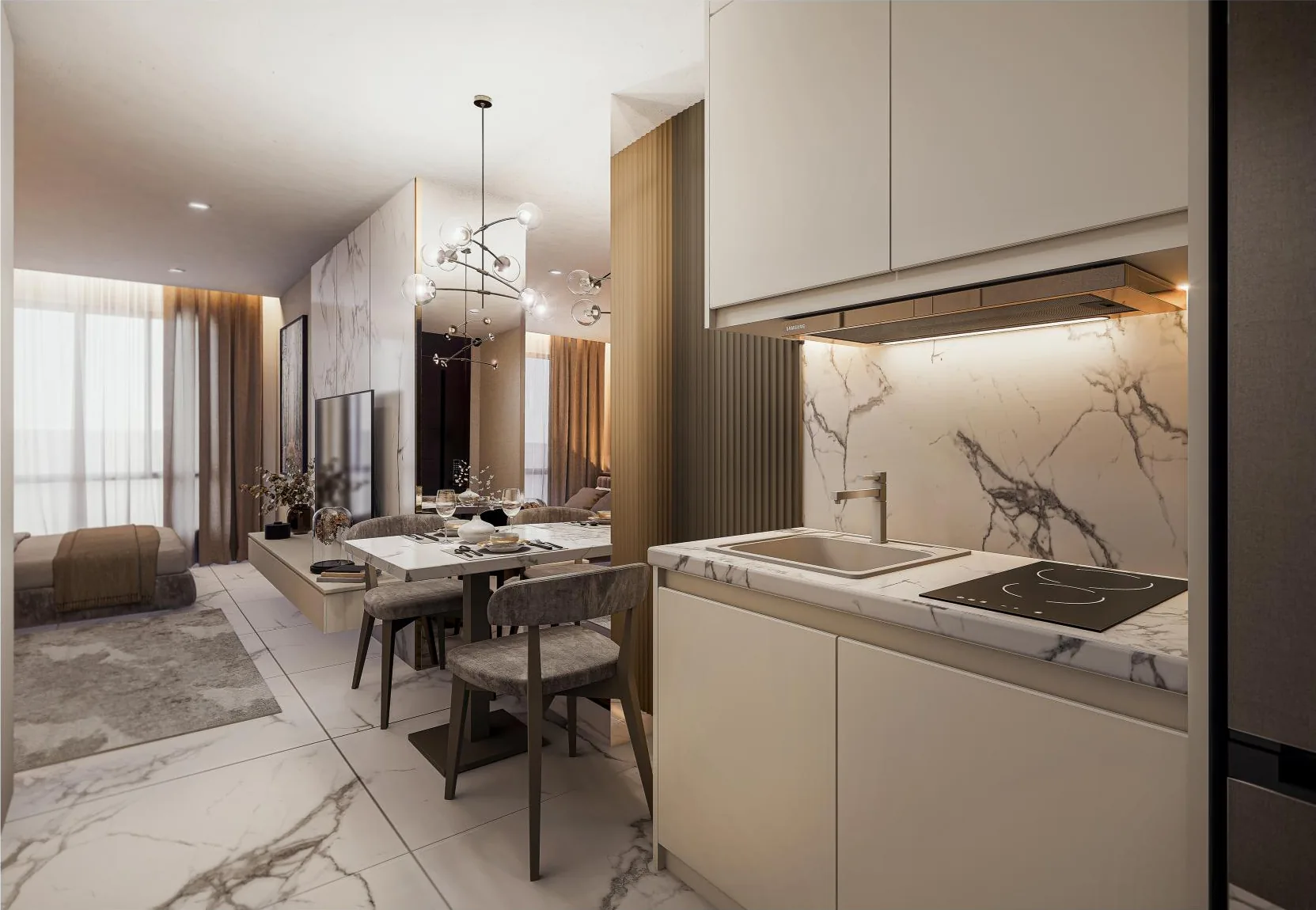 Interieur, Studio, Embassy Life, Jomtien, Pattaya — Sky Thai Property