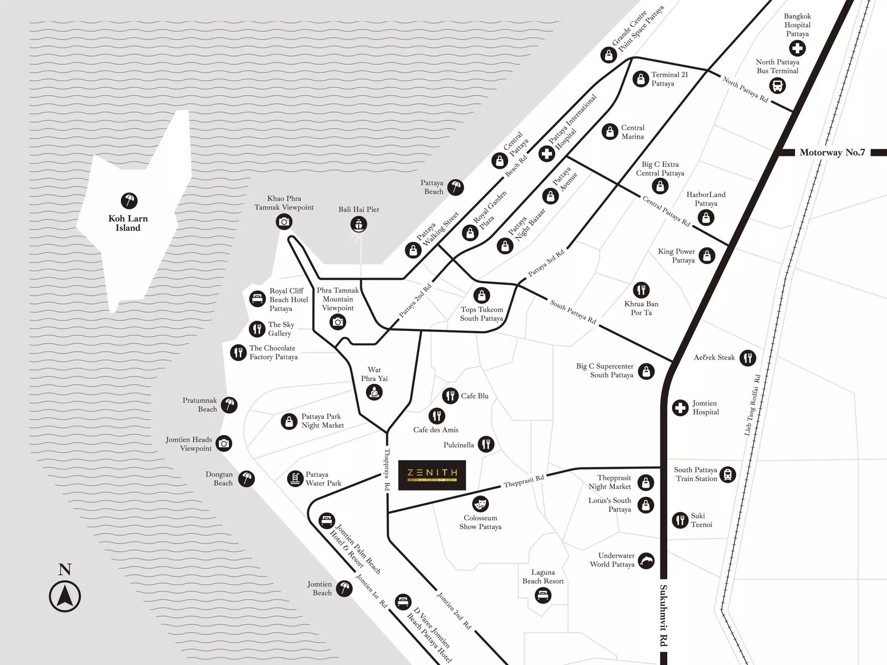 Grundriss, Zenith Pattaya, Pratumnak, Pattaya