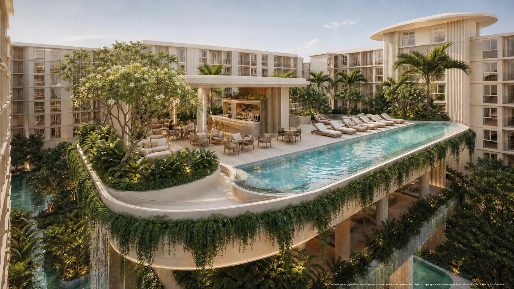 Poolanlage, Love It Wongamat, Wongamat Beach, Pattaya — Sky Thai Property