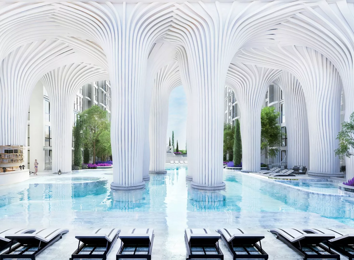 Poolanlage, Embassy Life, Jomtien, Pattaya — Sky Thai Property