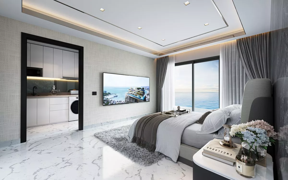 slaapkamer, 3-slaapkamer, Embassy Life, Jomtien, Pattaya — Sky Thai Property