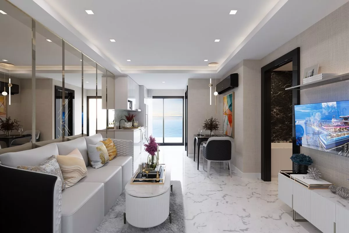 Wohnbereich, Studio, Embassy Life, Jomtien, Pattaya — Sky Thai Property