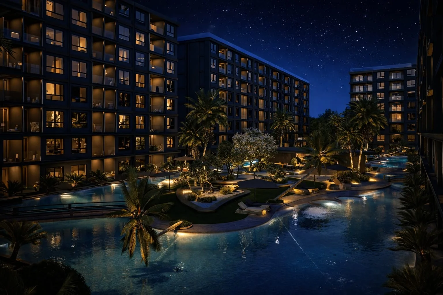 Buitenaanzicht des Gebäudes, Zenith Pattaya II, Pratumnak, Pattaya — Sky Thai Property