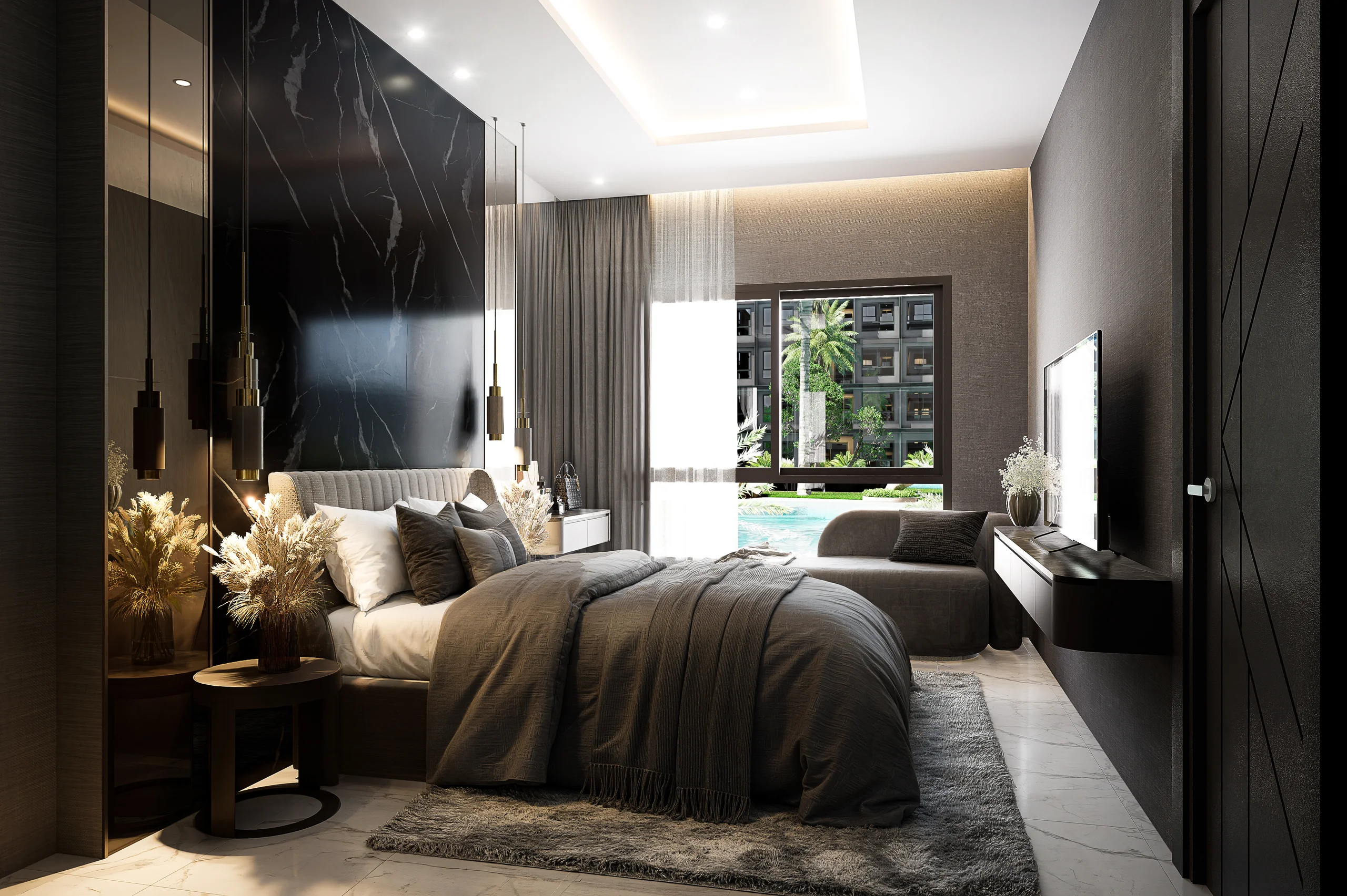 Interieur, 1-slaapkamer, Zenith Pattaya II, Pratumnak, Pattaya — Sky Thai Property