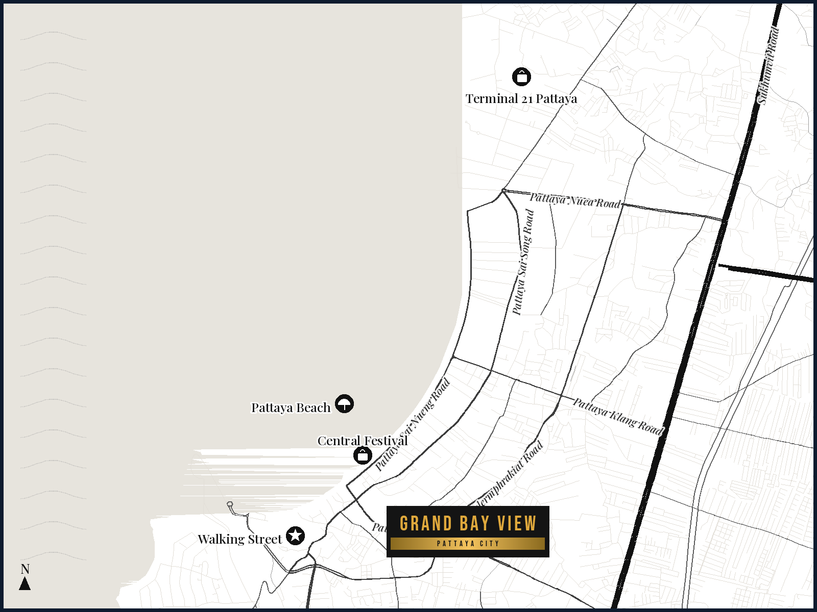 uitzicht, Grand Bay View, Pattaya City — Sky Thai Property