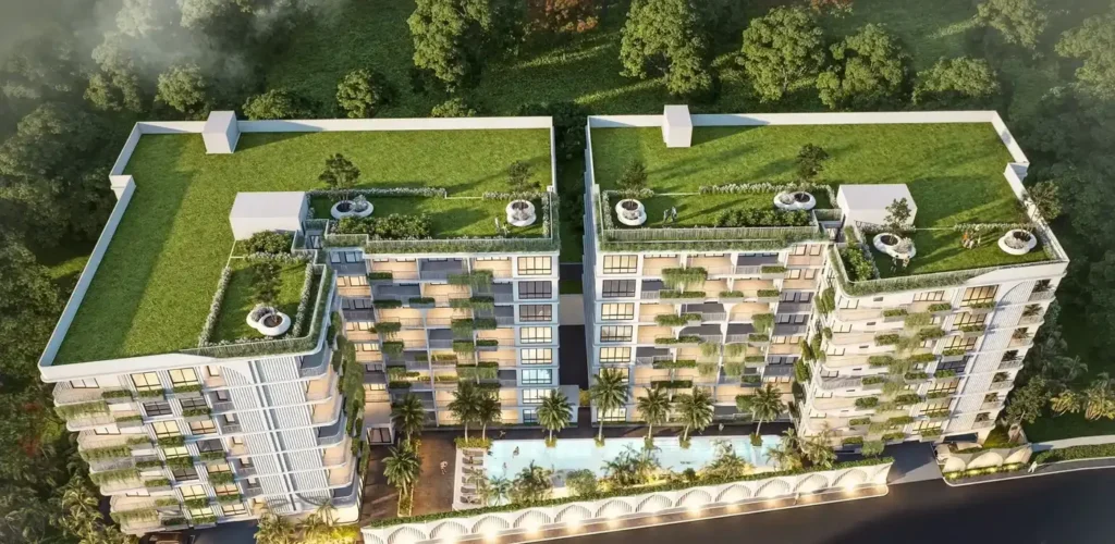 Buitenaanzicht des Gebäudes, Avenue Boutique, Jomtien Second Road, Pattaya — Sky Thai Property