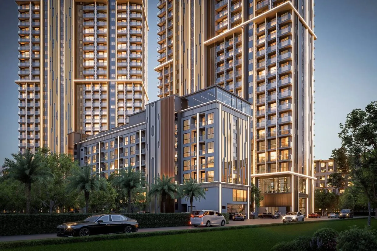 Buitenaanzicht des Gebäudes, Grand Bay View, Pattaya City — Sky Thai Property