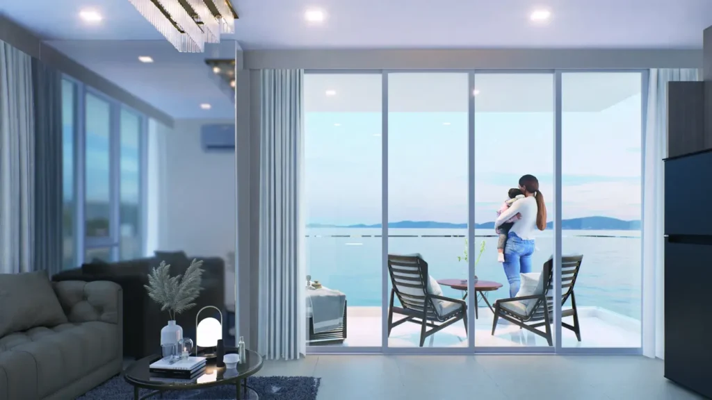 uitzicht — mit zeezicht, Marina Golden Bay, Wongamat Beach, Pattaya — Sky Thai Property