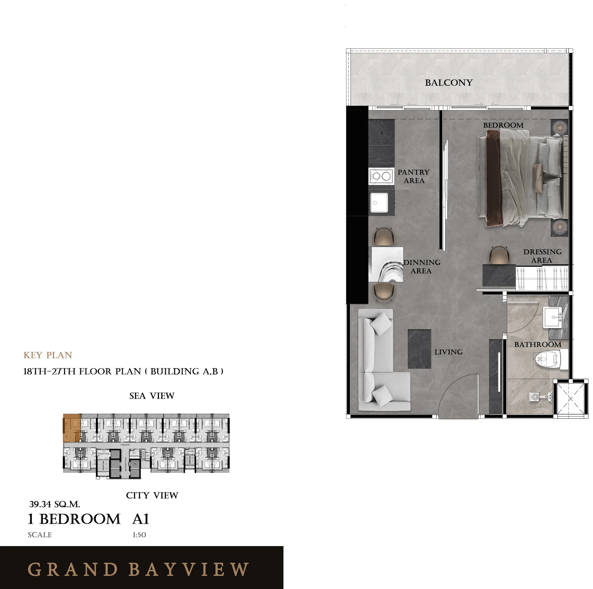 Grundriss, Grand Bay View, Pattaya City